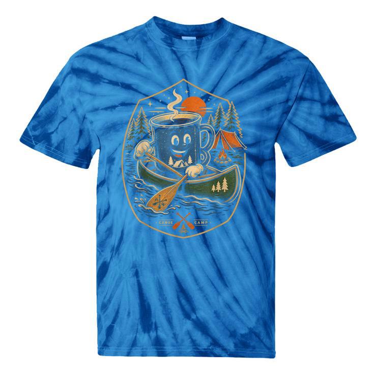 Canoe Camp Coffee Canoeing Paddle Tie-Dye T-Shirts Canoe Camp Coffee Canoeing Paddle Tie-Dye T-Shirts