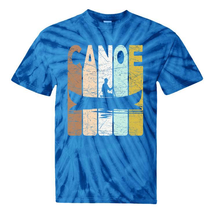 Canoe Vintage Canoeing Retro Canoe Paddling Premium Tri-Blend Tie-Dye T-Shirts