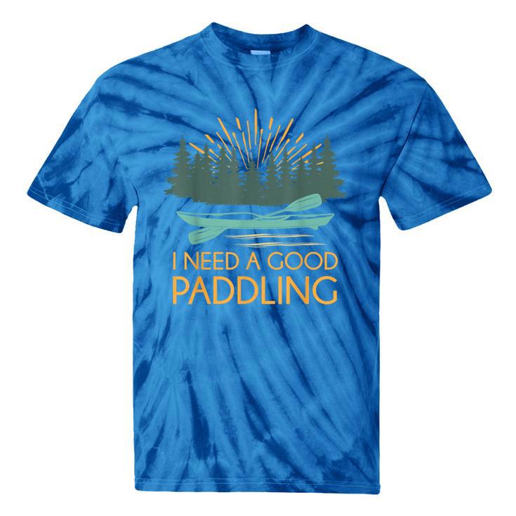 Kayaking Outdoor Water Sports Canoeing Paddle Kayak Tie-Dye T-Shirts