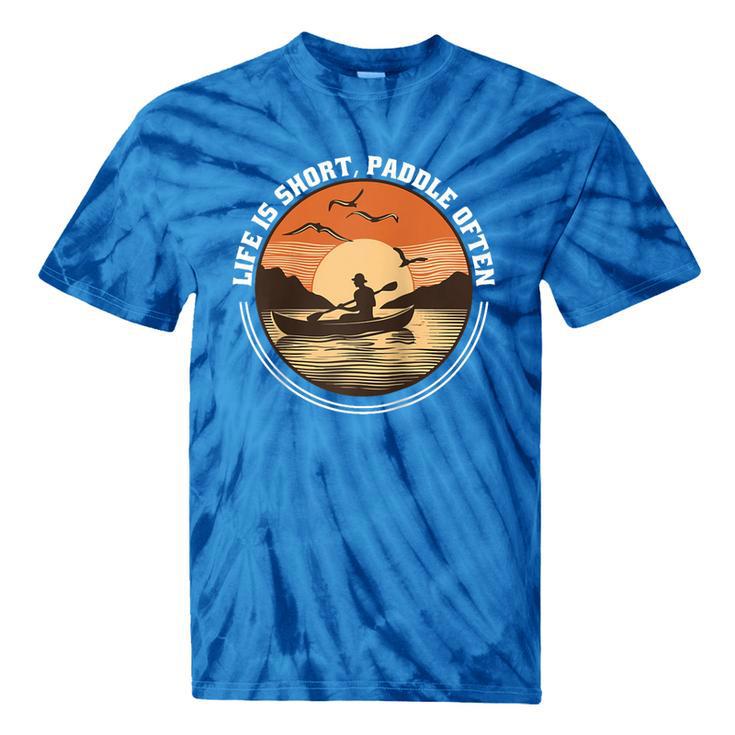 Kayak Kayaker Canoes-Boating Paddle-Life Canadier-Canoe Raglan Baseball Tee Tie-Dye T-Shirts
