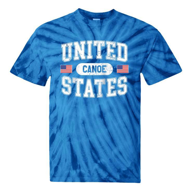 United States Canoe Canoeing Raglan Baseball Tee Tie-Dye T-Shirts