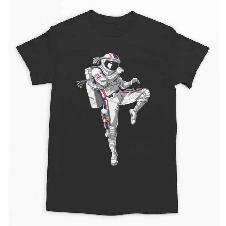 Astronaut Muay Thai Boxing Karate Kickboxing Martial Arts Unisex T-Shirt