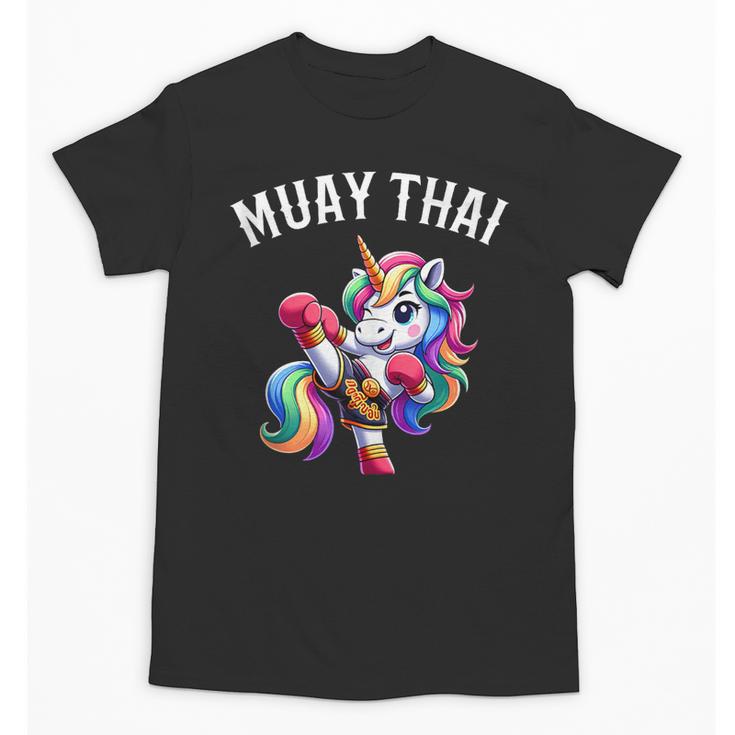 Cute Muay Thai Unicorn Unisex T-Shirt