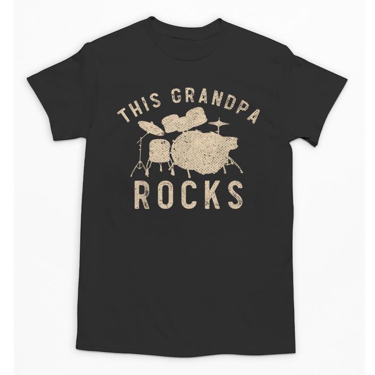 Dieser Opa Rockt Trommzeuger Drummer Musik Drum Kit Unisex T-Shirt
