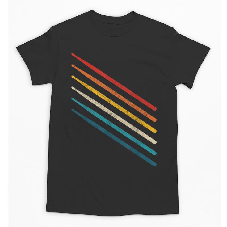 Drummer Drum Kit Vintage Retro Drummer Unisex T-Shirt