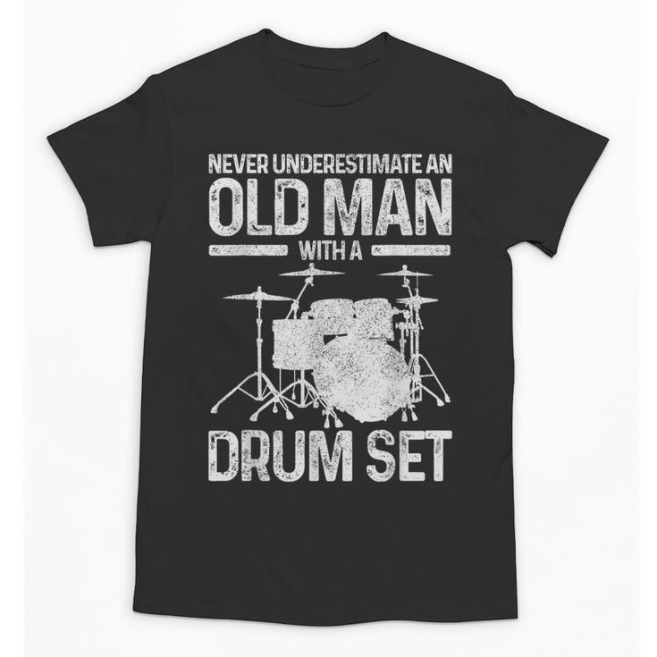 Drummer Drum Kit Vintage Drummer Unisex T-Shirt
