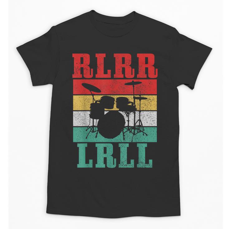 Drummer RLRR LRLL Vintage Drum Kit Unisex T-Shirt