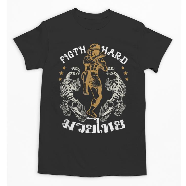 Fight Hard Traditional Fighter Muay Thai Unisex T-Shirt