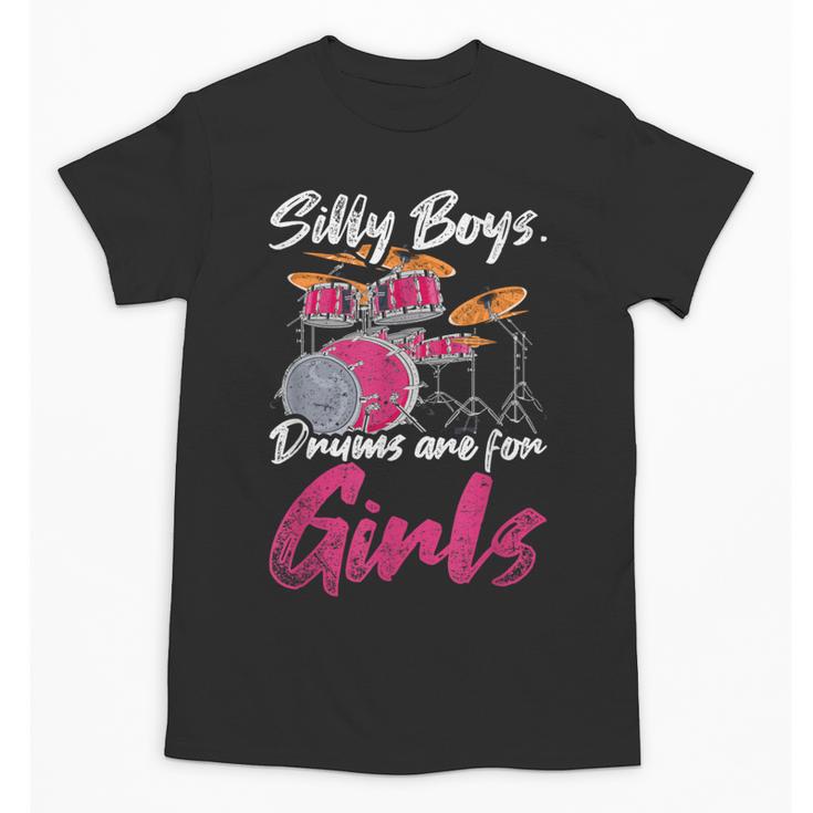 Girls Boys Kids Drummer  Drum Kit Unisex T-Shirt