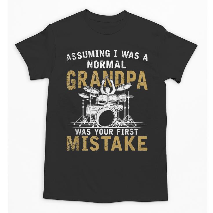 Grandpa Drummer Father's Day Drum Kit Unisex T-Shirt