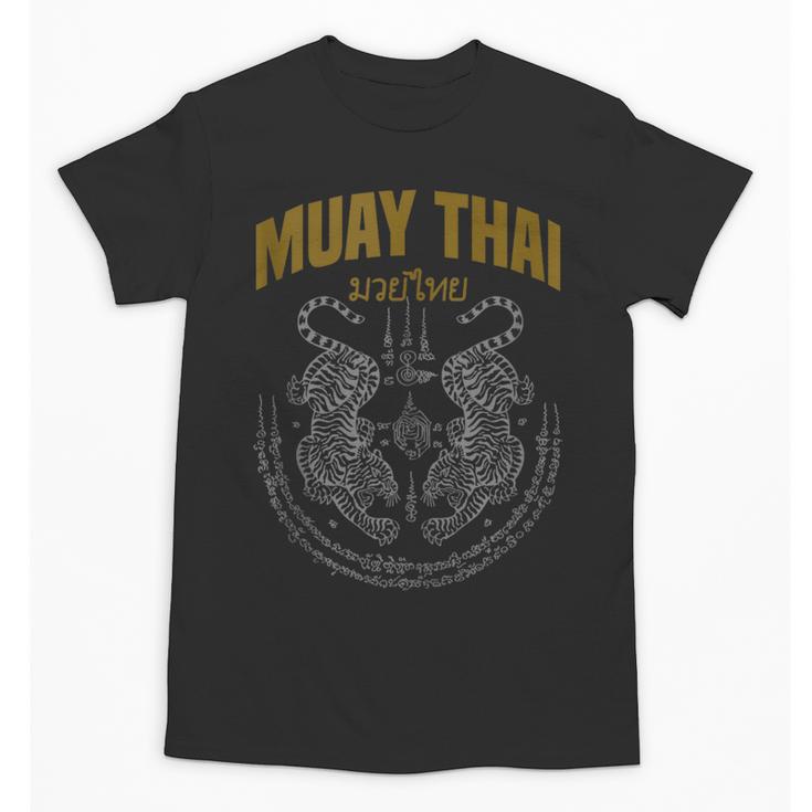 Muay Thai Art Twin Tigers Muay Thai Fighter MMA Martial Arts Unisex T-Shirt