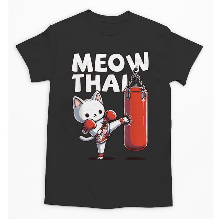Muay Thai Cat Meow Thai Thai Boxing For Youth Muay Thai Unisex T-Shirt