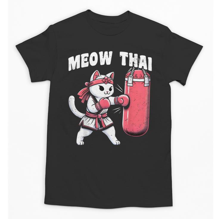 Muay Thai Cat Meow Thai Women Neko Costume Muay Thai Unisex T-Shirt