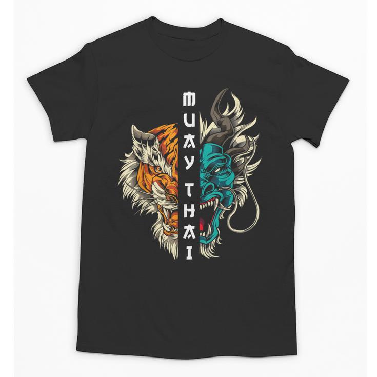 Muay Thai Dragon Tiger Unisex T-Shirt