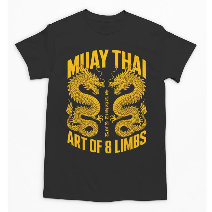 Muay Thai Dragons Thai Boxing Fighter Unisex T-Shirt