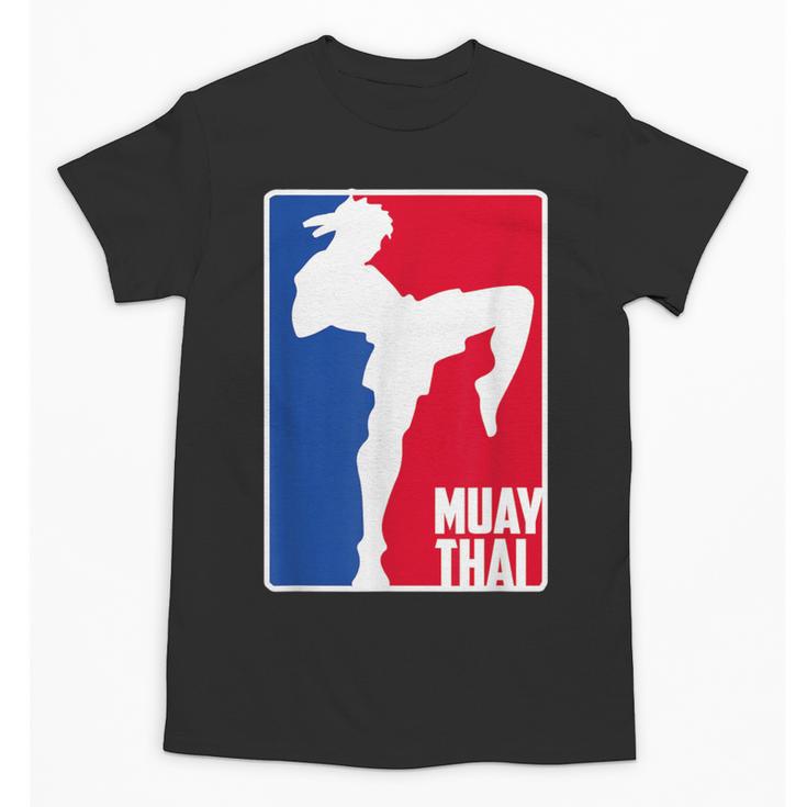 Muay Thai Fighter Retro Kickboxing Training MMA Unisex T-Shirt