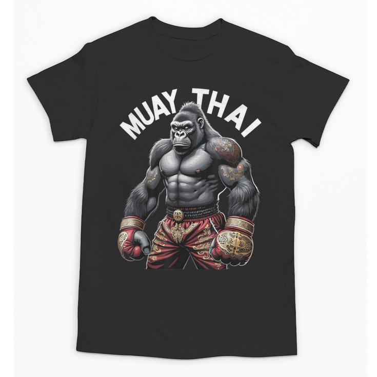Muay Thai Gorilla Strength Power Fighter Unisex T-Shirt