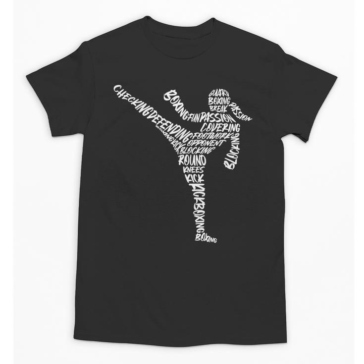 Muay Thai Martial Arts Typography Kickboxer Girls Kickboxing Unisex T-Shirt