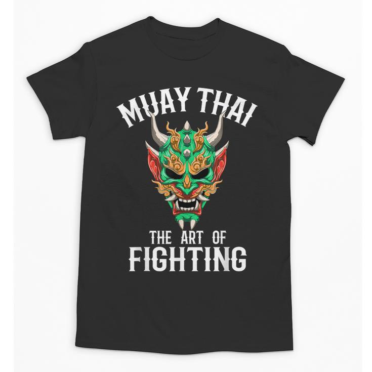 Muay Thai Oni Mask Thai Boxing And Kickboxing Unisex T-Shirt