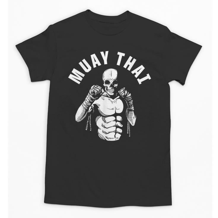 Muay Thai Skeleton Fighter MMA Club Coach Martial Arts Fight Unisex T-Shirt