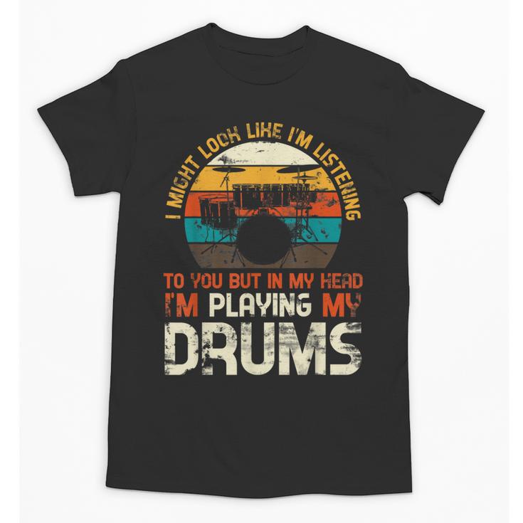 Musician Drummer Music Lover Drum Kit Unisex T-Shirt