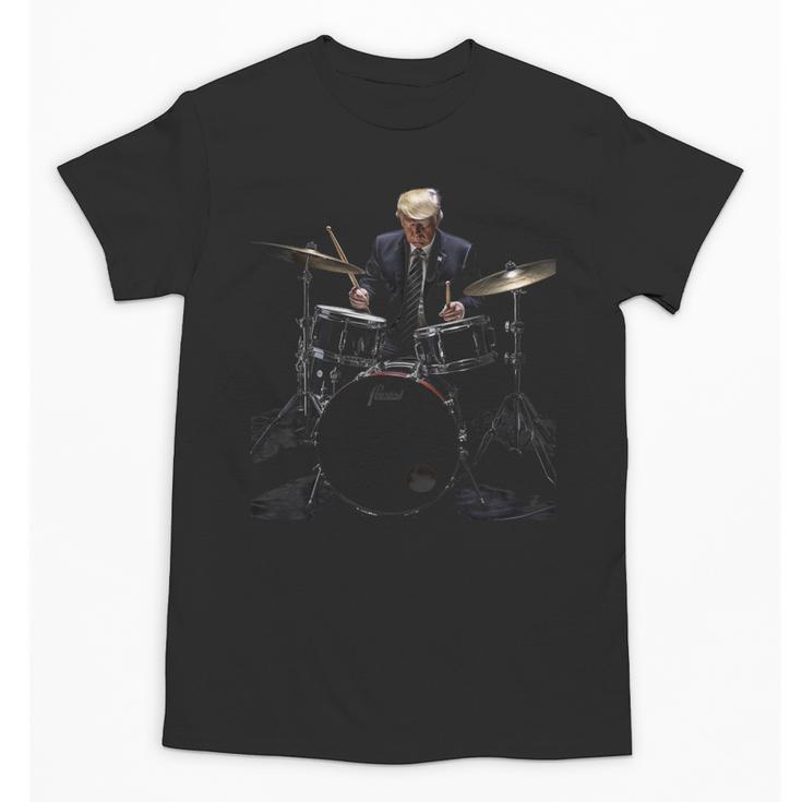 Percussion Player Drumset Retro Drum Kit Percussionist Trump Drummer Drums 2024 -Adults Unisex T-Shirt