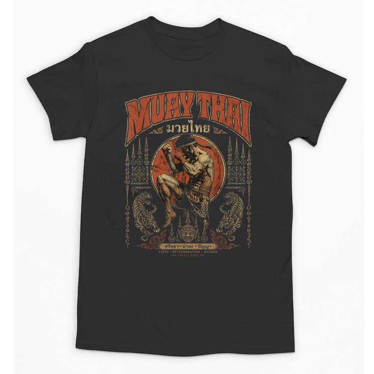 Retro Nak Muay Muay Thai Fighter Thai Boxing Gym Unisex T-Shirt