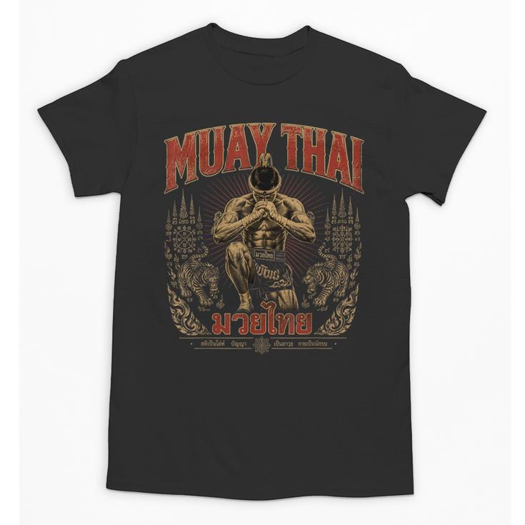 Retro Thailand Muay Thai Thai Boxing Fighter Art Unisex T-Shirt