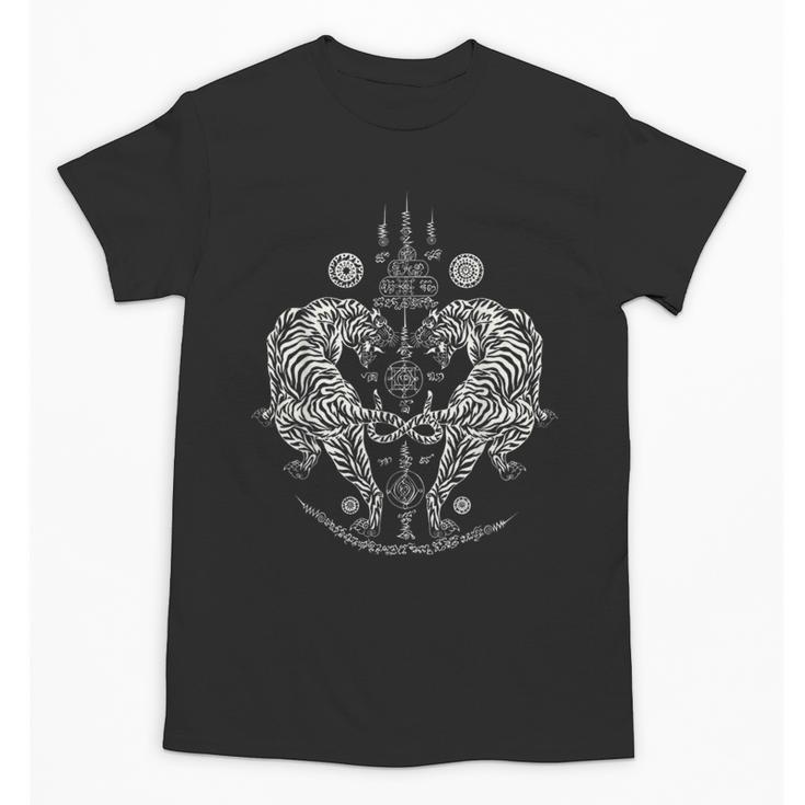 Sak Yant Thai Tattoo Twin Tiger For Muay Thai Fighter Boxing Unisex T-Shirt