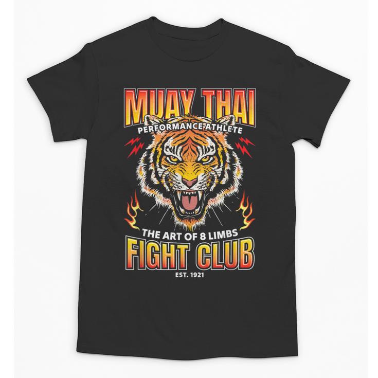 Vintage Muay Thai Twin Tiger Art Of 8 Limbs Unisex T-Shirt