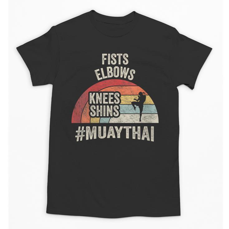 Women's Retro Muay Thai Martial Arts Fighter Graphic Unisex T-Shirt