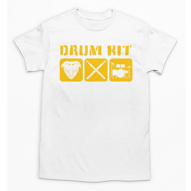 Drum Kit Band Drumming Drumsticks Musical Drums Unisex T-Shirt