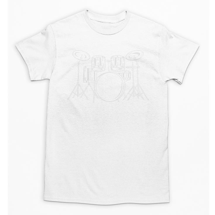 Drum Kit Minimalist Art For Drummer Pullover Unisex T-Shirt