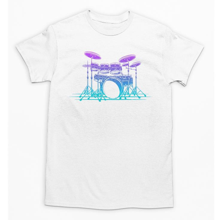 Drum Kit Set Drummer Premium Tri-Blend Unisex T-Shirt