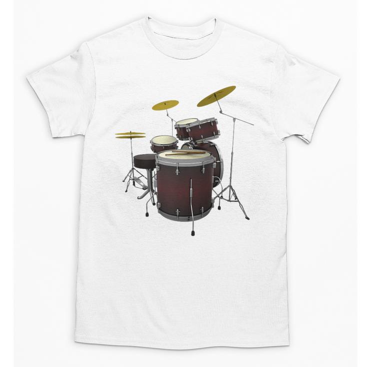 Drummer Drum Kit Raglan Baseball Tee Unisex T-Shirt