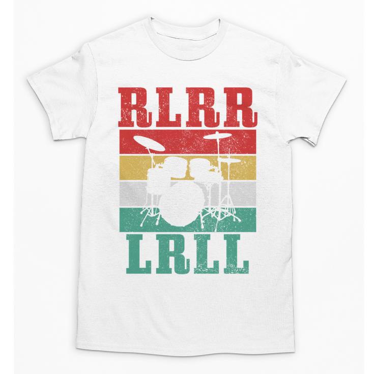 Drummer RLRR LRLL Vintage Drum Kit Sweatshirt Unisex T-Shirt