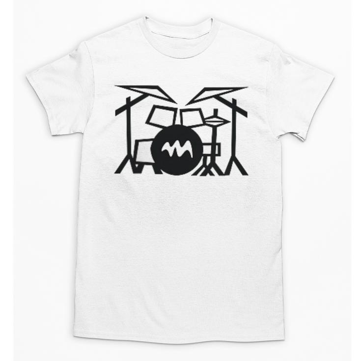 Retro Drum Kit Raglan Baseball Tee Unisex T-Shirt