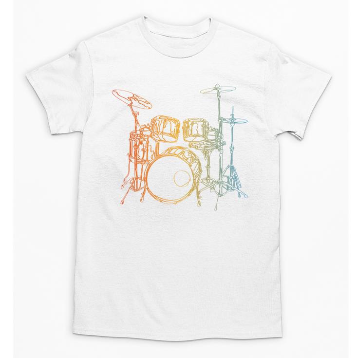 Vintage Drummer Drum Kit Unisex T-Shirt