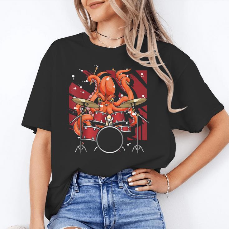 Animal Octopus Musician Drum Kit Octopus Drummer Unisex T-Shirt Animal Octopus Musician Drum Kit Octopus Drummer Unisex T-Shirt