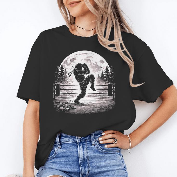 Bigfoot Muay Thai Boxer Martial Arts Sasquatch Unisex T-Shirt