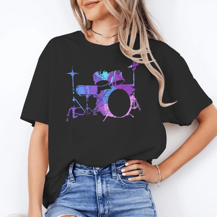 Cool Drum Kit Percussion Vintage Retro Drummer Costume Unisex T-Shirt Cool Drum Kit Percussion Vintage Retro Drummer Costume Unisex T-Shirt