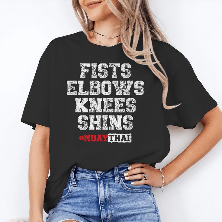 Fist Elbows Knees Shins Martial Arts Muay Thai Unisex T-Shirt Fist Elbows Knees Shins Martial Arts Muay Thai Unisex T-Shirt