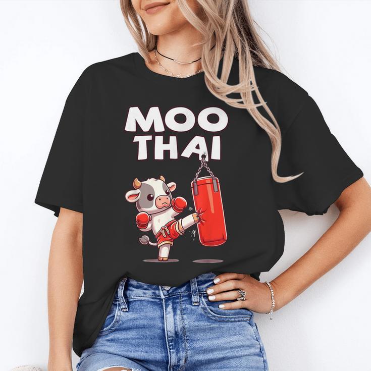 Moo Thai Muay Thai Cow Thai Boxing For Kids Muay Thai Unisex T-Shirt