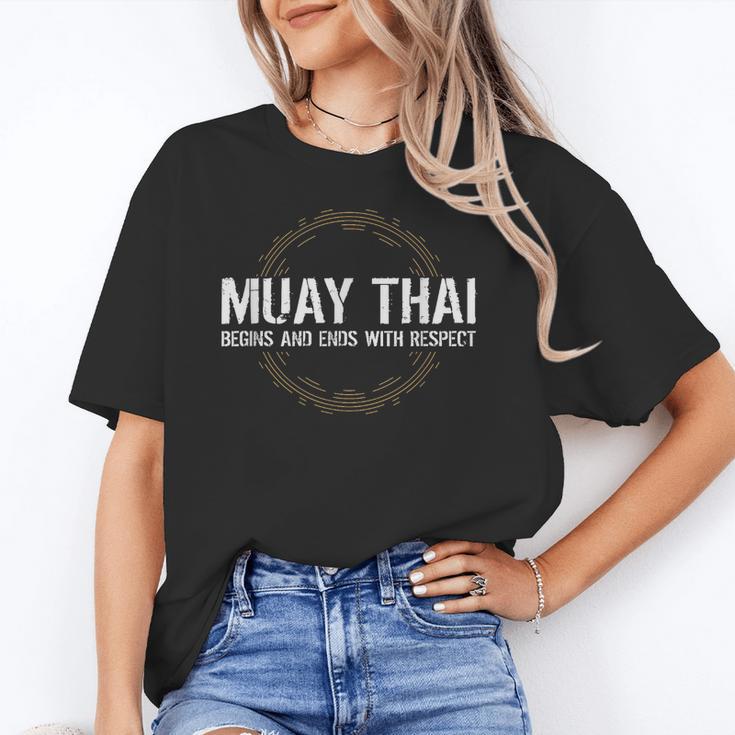 Muay Thai Begins And Ends With Respect Martial Arts Unisex T-Shirt Muay Thai Begins And Ends With Respect Martial Arts Unisex T-Shirt
