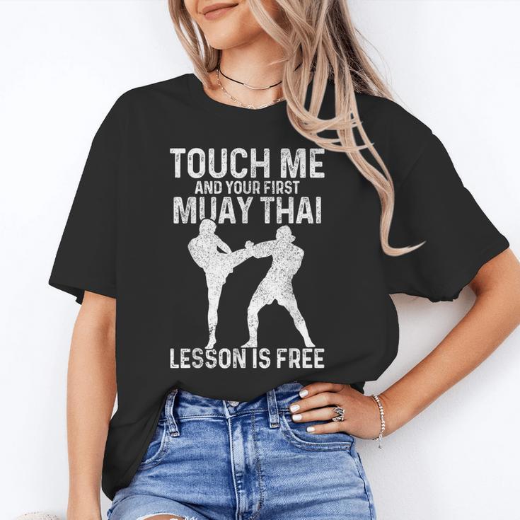 Muay Thai Boxing Kickboxing Your First Lesson Is Free Unisex T-Shirt Muay Thai Boxing Kickboxing Your First Lesson Is Free Unisex T-Shirt