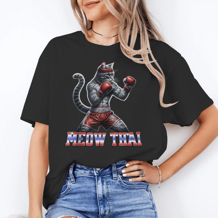 Muay Thai Cat Meow Thai Boxing Unisex T-Shirt