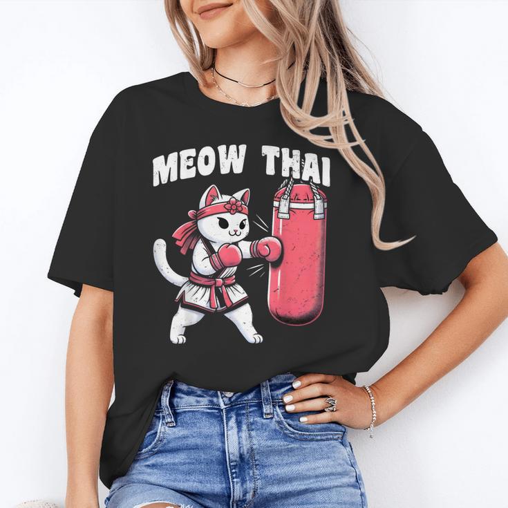 Muay Thai Cat Meow Thai Women Neko Costume Muay Thai Unisex T-Shirt Muay Thai Cat Meow Thai Women Neko Costume Muay Thai Unisex T-Shirt