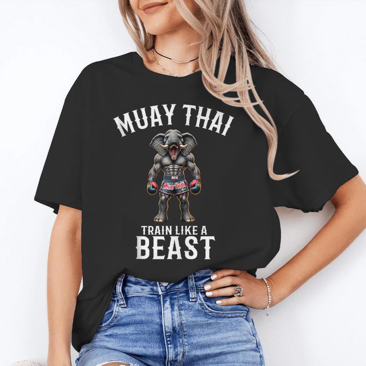 Muay Thai Elephant Kickboxing And Elephant Thai Unisex T-Shirt