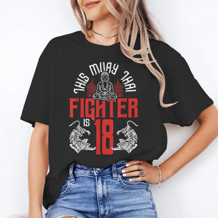 Muay Thai Fighter Is 18 Thai Boxing Muay Thai 18th Birthday Unisex T-Shirt