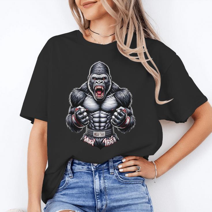 Muay Thai Gorilla Thai Boxing And Fighting Unisex T-Shirt Muay Thai Gorilla Thai Boxing And Fighting Unisex T-Shirt